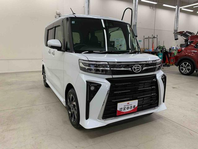 タントカスタムX 2WDディスプレイオーディオ・両側電動スライドドア・LEDヘッドライト・オートライト・オートマチックハイビーム・プッシュスタートボタン・アイドリングストップ・電動パーキングブレーキ・スマートアシスト(群馬県)の中古車