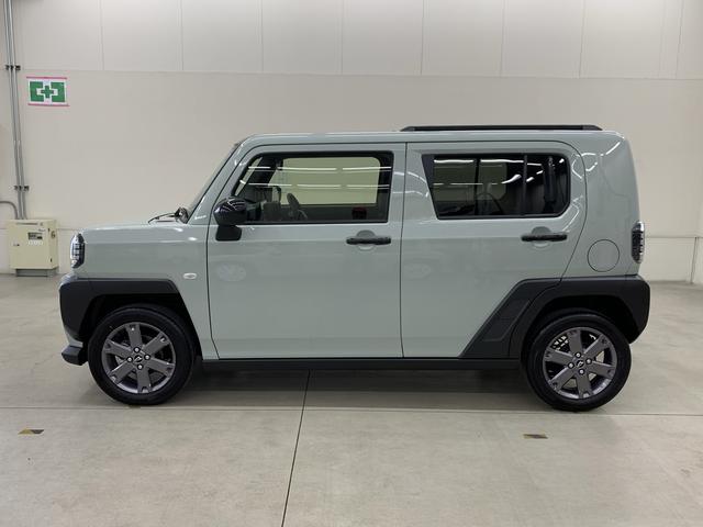 タフトGターボ ダーククロムベンチャー 2WD 走行4165キロディスプレイオーディオ キーフリー プッシュボタンスタート オートエアコン LEDヘッドライト スマートアシスト バックカメラ オートライト アイドリングストップ 電動パーキングブレーキ(群馬県)の中古車