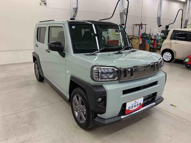 タフトGターボ ダーククロムベンチャー 2WD 走行4165キロディスプレイオーディオ キーフリー プッシュボタンスタート オートエアコン LEDヘッドライト スマートアシスト バックカメラ オートライト アイドリングストップ 電動パーキングブレーキ(群馬県)の中古車