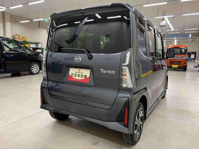 タントカスタムＸ　２ＷＤキーフリー　バックカメラ　運転席助手席シートヒーター　電動パーキングブレーキ　リヤ両側自動スライドドア　アドリングストップ（群馬県）の中古車