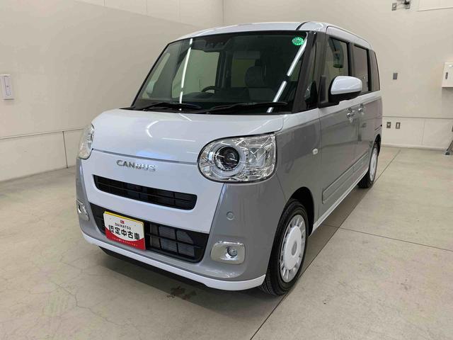 ムーヴキャンバスストライプスＧ　２ＷＤキーフリー　パノラマモニター　電動パーキングブレーキ　運転席助手席シートヒーター　リヤ両側電動スライドドア　ＬＥＤヘッドライト　スマートアシスト　アイドリングストップ（群馬県）の中古車