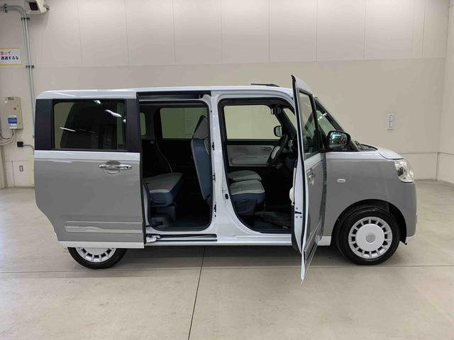 ムーヴキャンバスストライプスＧ　２ＷＤキーフリー　パノラマモニター　電動パーキングブレーキ　運転席助手席シートヒーター　リヤ両側電動スライドドア　ＬＥＤヘッドライト　スマートアシスト　アイドリングストップ（群馬県）の中古車