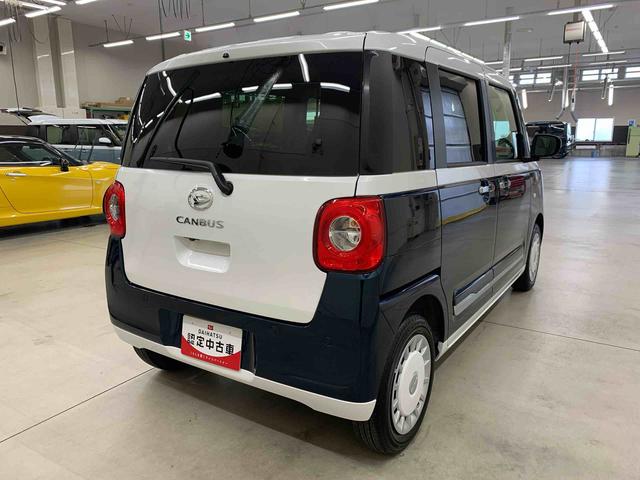ムーヴキャンバスストライプスＧ　２ＷＤキーフリー　パノラマモニター　両側電動スライドドア　ＬＥＤヘッドライト　運転席助手席シートヒーター　スマートアシスト　アイドリングストップ　プッシュボタンスタート　オートライト　オートエアコン（群馬県）の中古車