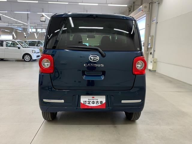 ムーヴキャンバスセオリーＧ　２ＷＤ元当社社用車　キーフリー　運転席助手席シートヒーター　電動パーキングブレーキ　両側電動スライドドア　ＬＥＤヘッドライト　オートライト　スマートアシスト　プッシュスタートボタン　アイドリングストップ（群馬県）の中古車