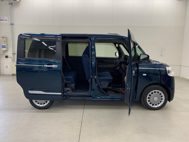 ムーヴキャンバスセオリーＧ　２ＷＤ元当社社用車　キーフリー　運転席助手席シートヒーター　電動パーキングブレーキ　両側電動スライドドア　ＬＥＤヘッドライト　オートライト　スマートアシスト　プッシュスタートボタン　アイドリングストップ（群馬県）の中古車