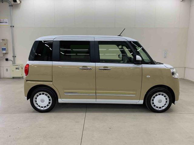 ムーヴキャンバスストライプスＧ　２ＷＤ両側電動スライドドア・ＬＥＤヘッドライト・オートライト・オートマチックハイビーム・プッシュスタートボタン・アイドリングストップ・シートヒーター・電動パーキングブレーキ・スマートアシスト（群馬県）の中古車