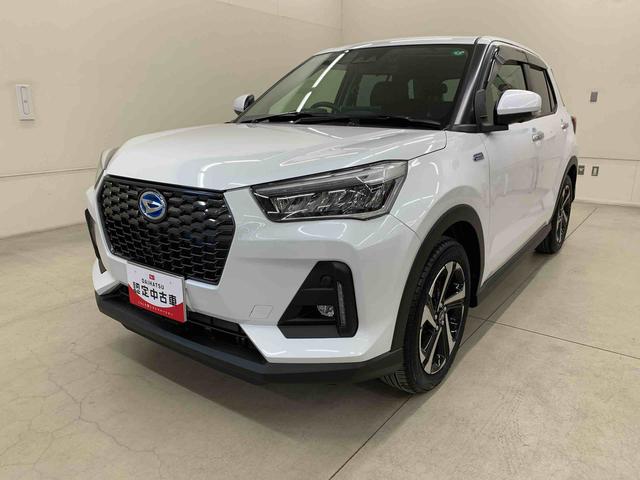 ロッキープレミアムＧ　ＨＥＶ　２ＷＤ元当社試乗車　純正９インチスマホ連携ディスプレーオーディオ　パノラマモニター　純正ＥＴＣ　純正ドラレコ前後　電動パーキングブレーキ　純正エンジンスターター　オートライト　スマートアシスト（群馬県）の中古車