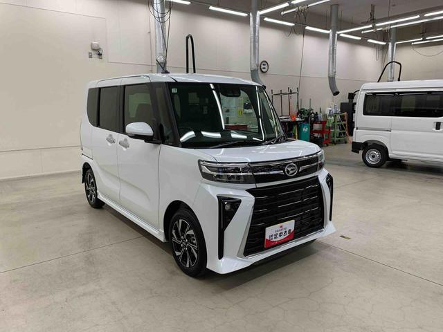 タントカスタムX 2WD届出済未使用車 キーフリー バックカメラ 電動パーキングブレーキ 運転席助手席シートヒーター リヤ両側電動スライドドア LEDヘッドライト オートライト オートマチックハイビーム アイドリングストップ(群馬県)の中古車