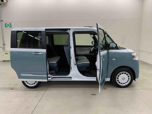 ムーヴキャンバスストライプスG 2WD両側電動スライドドア・プッシュボタンスタート・アイドリングストップ・LEDヘッドライト・オートライト・オートマチックハイビーム・スマートアシスト・オートエアコン・シートヒーター・電動格納式ドアミラー(群馬県)の中古車