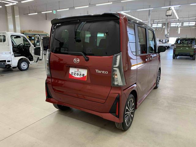 タントカスタムＲＳ　２ＷＤ両側電動スライドドア・ＬＥＤヘッドライト・オートライト・オートマチックハイビーム・プッシュスタートボタン・アイドリングストップ・シートヒーター・電動パーキングブレーキ・スマートアシスト（群馬県）の中古車