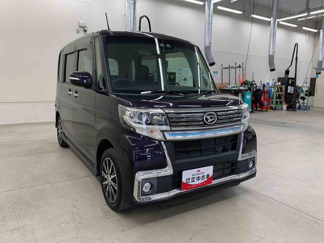 タントカスタムX トップエディションSAIII 2WDナビ・ETC・片側電動スライドドア・LEDヘッドライト・オートライト・オートマチックハイビーム・プッシュスタートボタン・アイドリングストップ・シートヒーター・スマートアシストIII(群馬県)の中古車