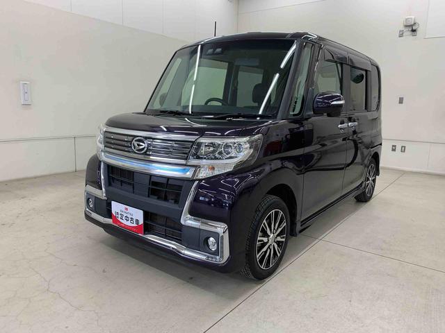 タントカスタムX トップエディションSAIII 2WDナビ・ETC・片側電動スライドドア・LEDヘッドライト・オートライト・オートマチックハイビーム・プッシュスタートボタン・アイドリングストップ・シートヒーター・スマートアシストIII(群馬県)の中古車