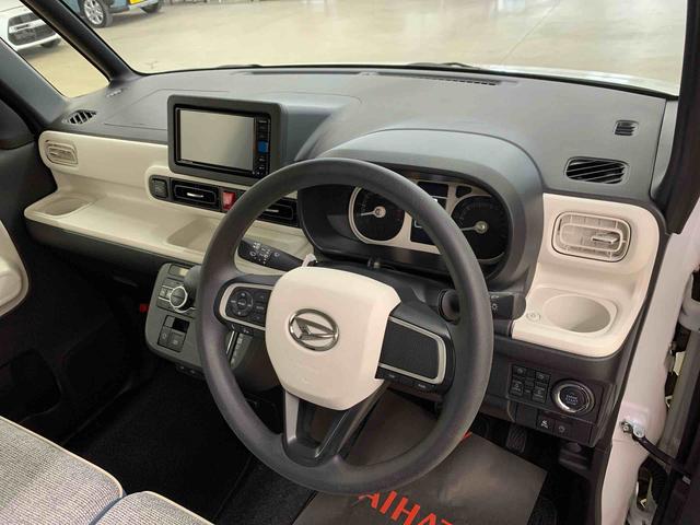 ムーヴキャンバスストライプスＧ　２ＷＤ両側電動スライドドア・ナビ・ＬＥＤヘッドライト・オートライト・オートマチックハイビーム・プッシュスタートボタン・アイドリングストップ・シートヒーター・電動パーキングブレーキ・スマートアシスト（群馬県）の中古車