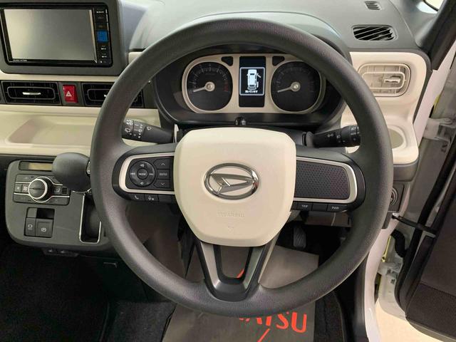 ムーヴキャンバスストライプスＧ　２ＷＤ両側電動スライドドア・ナビ・ＬＥＤヘッドライト・オートライト・オートマチックハイビーム・プッシュスタートボタン・アイドリングストップ・シートヒーター・電動パーキングブレーキ・スマートアシスト（群馬県）の中古車