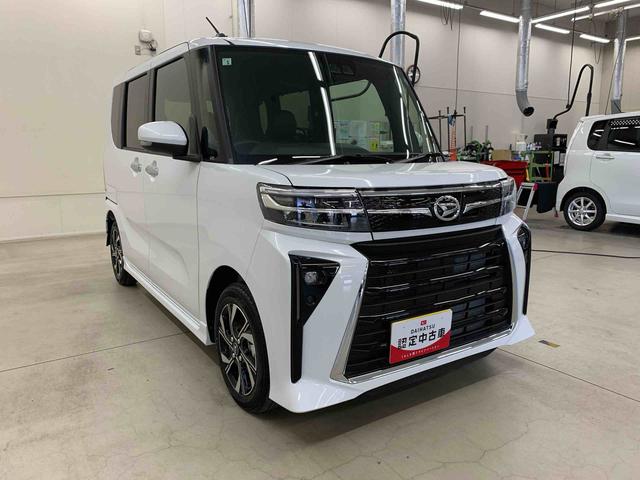 タントカスタムＸ　２ＷＤ両側電動スライドドア・ＬＥＤヘッドライト・オートライト・プッシュボタンスタート・アイドリングストップ・オートエアコン・シートヒーター・バックカメラ・スマートアシスト・電動格納式ドアミラー（群馬県）の中古車