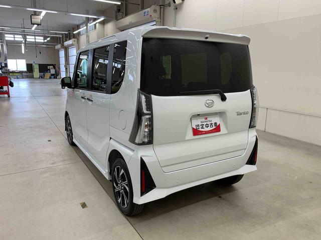 タントカスタムＸ　２ＷＤ両側電動スライドドア　アイドリングストップ　オートエアコン　プッシュボタンスタート　シートヒーター　バックカメラ　サイドエアバック　キーフリー　ＬＥＤヘッドライト　オートライト　電動パーキングブレーキ（群馬県）の中古車