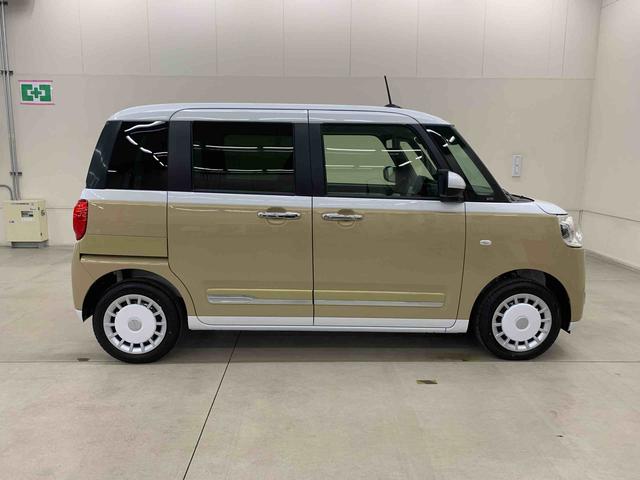 ムーヴキャンバスストライプスG 2WDLEDヘッドライト オートライト 運転席助手席シートヒーター 両側電動スライドドア スマートアシスト プッシュボタンスタート アイドリングストップ バックカメラ 電動格納式ドアミラー(群馬県)の中古車