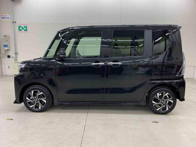 タントカスタムX 2WD 走行1846キロLEDヘッドライト アイドリングストップ オートエアコン 電動パーキングブレーキ プッシュボタンスタート 両側電動スライドドア オートライト シートヒーター スマートアシスト バックカメラ(群馬県)の中古車