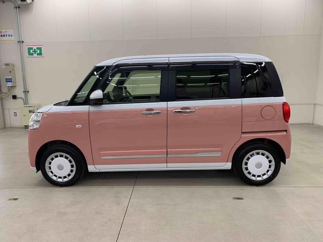 ムーヴキャンバスストライプスＧ　２ＷＤ　走行１３３６キロ９インチディスプレイオーディオ　スマートアシスト　アイドリングストップ　両側電動スライドドア　ＬＥＤヘッドライト　キーフリー　プッシュボタンスタート　電動パーキングブレーキ　バックカメラ（群馬県）の中古車