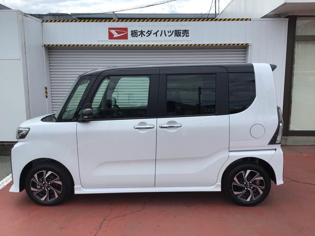 タントカスタムＸダイハツ認定中古車・まごころ保証１年走行距離無制限保証付　ＬＥＤヘッドライト　フォグランプ　両側電動スライドドア　スマートアシスト（栃木県）の中古車