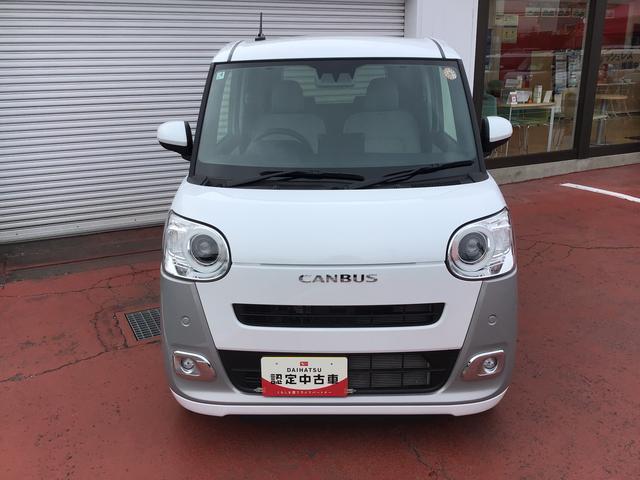 ムーヴキャンバスストライプスＧターボレーダーブレーキ　禁煙　シートＨ　左右オートスライド　オートハイビーム　ＬＥＤヘッドライト　クリアランスソナー　ターボ車　スマートキー　レーンキープ　セキュリティーアラーム　ベンチシート（栃木県）の中古車