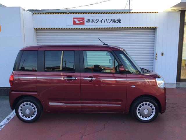 ムーヴキャンバスセオリーGISTOP 前後ソナー 衝突軽減ブレーキ 電動格納式ミラー LEDヘッド シートヒーター 両側オートスライドドア オートライト ベンチシート イモビライザー(栃木県)の中古車