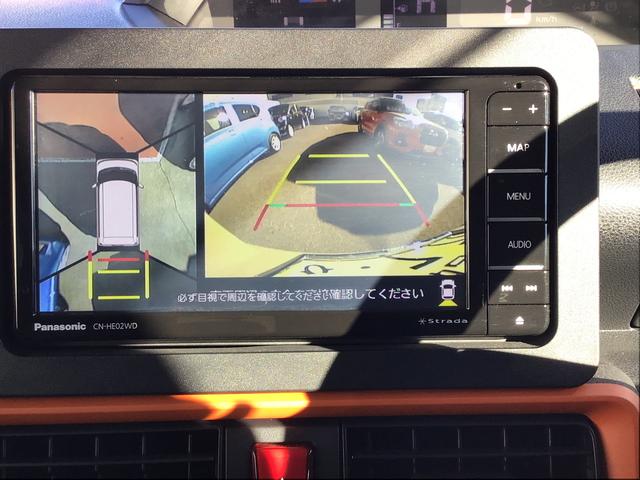 タントファンクロスパノラマビュー パーキングセンサー 衝突軽減システム 両側オートドア シートヒータ オートLED レーンキープアシスト LEDヘットライト キーレスエントリー スマートキ−(栃木県)の中古車