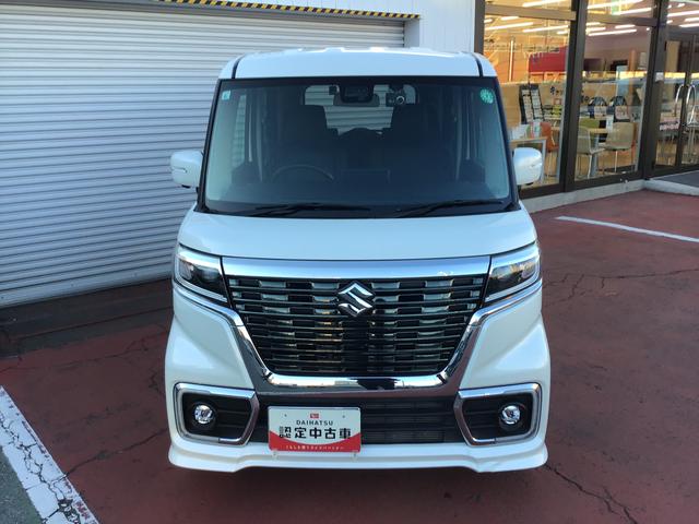 スペーシアカスタムハイブリッドＸＳ両側パワ−スライドドア　電動ミラー　車線逸脱　スマキー　ソナー　キーレスエントリー　アイドルストップ　ＬＥＤヘッドライト　ナビＴＶ　衝撃安全ボディー　オートライト　ベンチシート　ＥＴＣ　ＡＢＳ（栃木県）の中古車