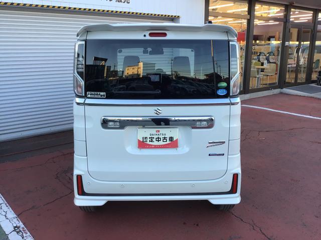 スペーシアカスタムハイブリッドＸＳ両側パワ−スライドドア　電動ミラー　車線逸脱　スマキー　ソナー　キーレスエントリー　アイドルストップ　ＬＥＤヘッドライト　ナビＴＶ　衝撃安全ボディー　オートライト　ベンチシート　ＥＴＣ　ＡＢＳ（栃木県）の中古車