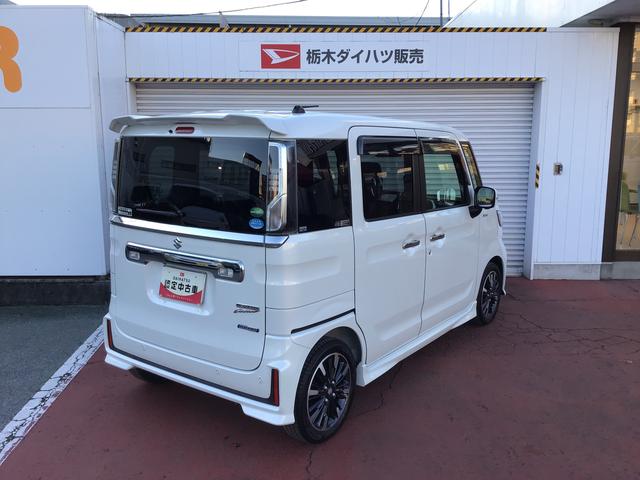 スペーシアカスタムハイブリッドＸＳ両側パワ−スライドドア　電動ミラー　車線逸脱　スマキー　ソナー　キーレスエントリー　アイドルストップ　ＬＥＤヘッドライト　ナビＴＶ　衝撃安全ボディー　オートライト　ベンチシート　ＥＴＣ　ＡＢＳ（栃木県）の中古車