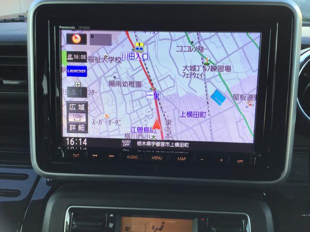 スペーシアカスタムハイブリッドＸＳ両側パワ−スライドドア　電動ミラー　車線逸脱　スマキー　ソナー　キーレスエントリー　アイドルストップ　ＬＥＤヘッドライト　ナビＴＶ　衝撃安全ボディー　オートライト　ベンチシート　ＥＴＣ　ＡＢＳ（栃木県）の中古車