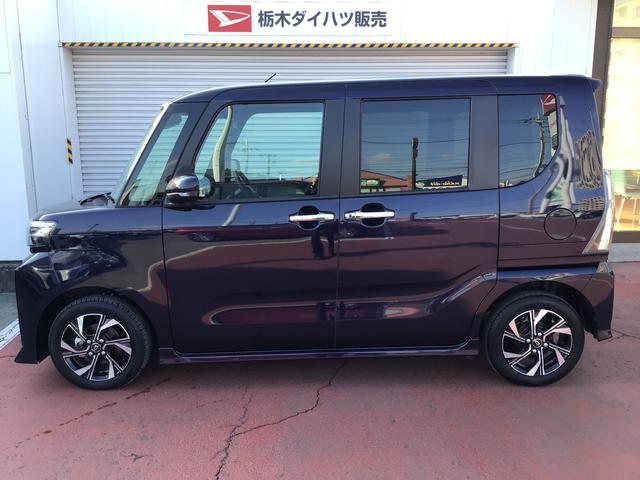 タントカスタムＸコーナーセンサ　アイドリングＳ　電動格納式ミラー　キーレススタートシステム　ＡＴハイビーム　スマートキー　衝突安全ボディ　ＬＥＤヘッドライト　盗難防止装置　オートライト（栃木県）の中古車