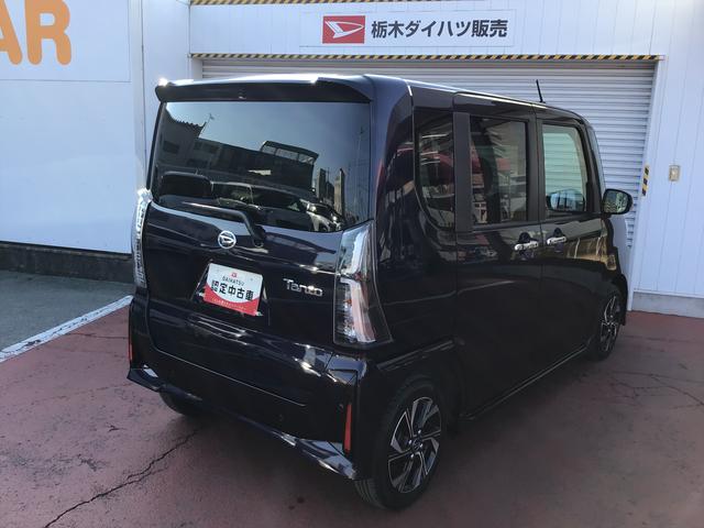 タントカスタムＸコーナーセンサ　アイドリングＳ　電動格納式ミラー　キーレススタートシステム　ＡＴハイビーム　スマートキー　衝突安全ボディ　ＬＥＤヘッドライト　盗難防止装置　オートライト（栃木県）の中古車