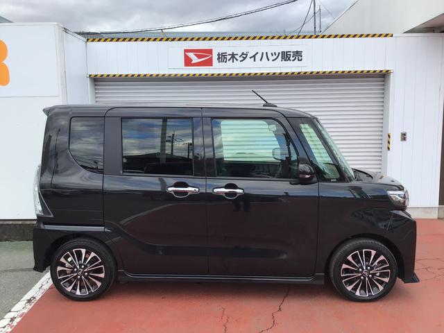 タントカスタムＲＳレーダーブレーキ　ｉ−ｓｔｏｐ　車線逸脱防止　シートヒータ　スマートエントリー　キーフリーキー　衝突安全ボディ　ＬＥＤヘットライト　ターボ車　オートハイビーム　オートライト（栃木県）の中古車