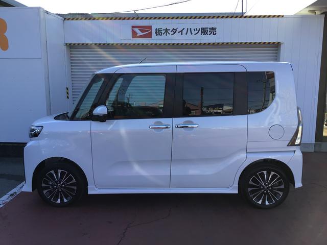 タントカスタムＲＳ４ＷＤ　キーフリーシステム　ＬＥＤヘッドライト　ＬＥＤフォグランプ　両側電動スライドドア　スマートアシスト　コーナーセンサー　純正アルミホイール　オートライト　運転席助手席シートヒーター　ターボ（栃木県）の中古車