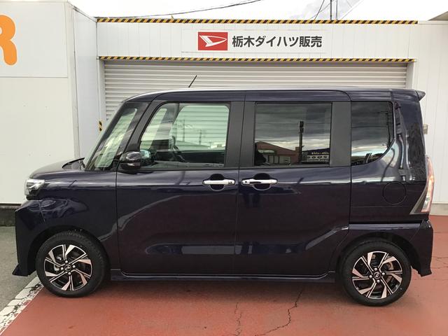 タントカスタムＸキーフリーシステム　ＬＥＤヘッドライト　ＬＥＤフォグランプ　両側電動スライドドア　スマートアシスト　コーナーセンサー　純正アルミホイール　オートライト　運転席助手席シートヒーター（栃木県）の中古車