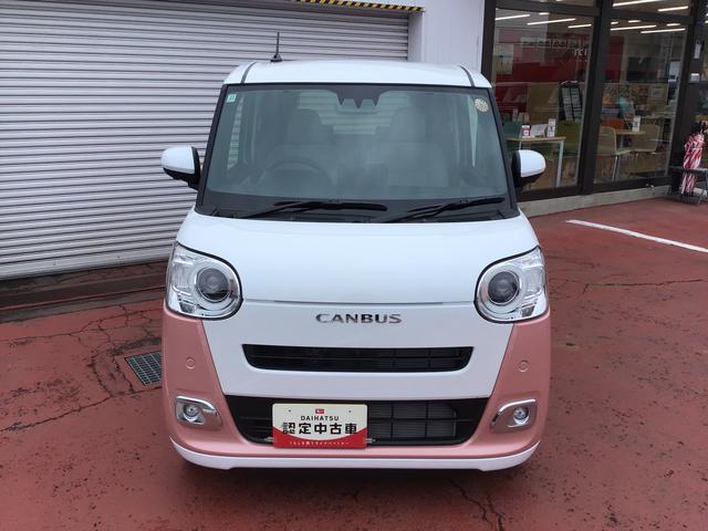 ムーヴキャンバスストライプスＧ電動格納　衝突軽減Ｂ　ＡＵＴＯライト　コーナーソナー　ＬＥＤヘットライト　シートヒー　禁煙車両　イモビライザー　スマートキーＰスタート　レーンアシスト　衝突安全ボディ　キーフリー　ベンチシート（栃木県）の中古車