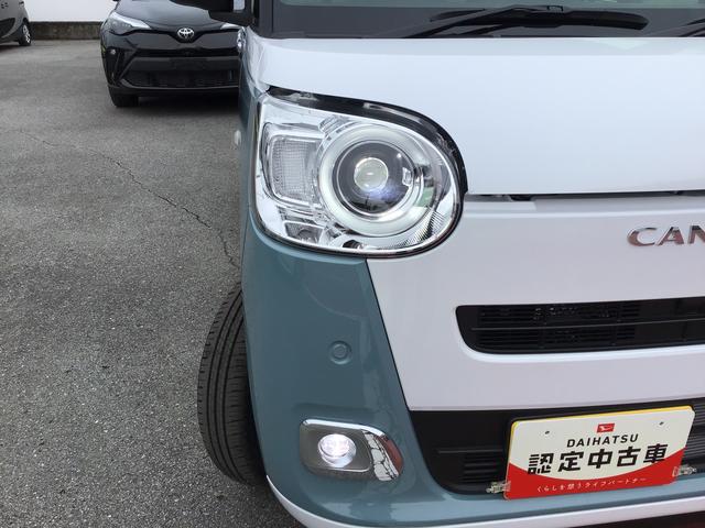 ムーヴキャンバスストライプスＧ前後センサー　衝突被害軽減装置　スマキー　電動格納　ハイビームアシスト　エコアイドル　レーンキープアシスト　フロントベンチシート　ＬＥＤヘッドライト　シートヒーター　オートライト（栃木県）の中古車