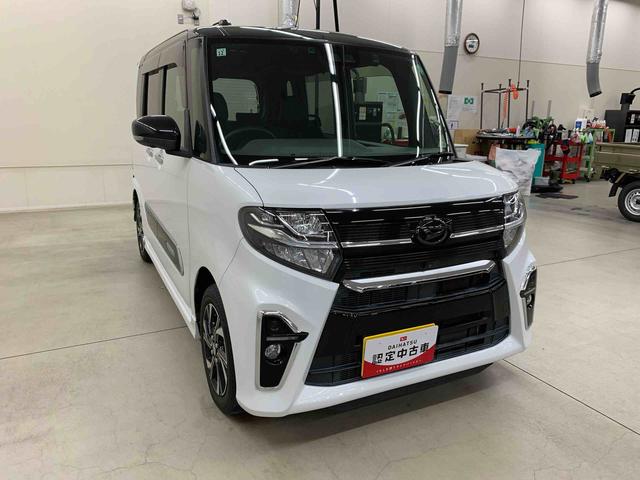 タントカスタムX 2WD両側電動スライドドア・LEDヘッドライト・オートライト・ナビ・ドライブレコーダー・ETC・スマートアシスト・プッシュスタートボタン・アイドリングストップ・電動格納式ドアミラー・全方位モニター(群馬県)の中古車