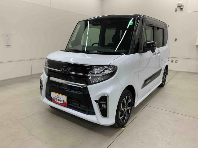 タントカスタムX 2WD両側電動スライドドア・LEDヘッドライト・オートライト・ナビ・ドライブレコーダー・ETC・スマートアシスト・プッシュスタートボタン・アイドリングストップ・電動格納式ドアミラー・全方位モニター(群馬県)の中古車