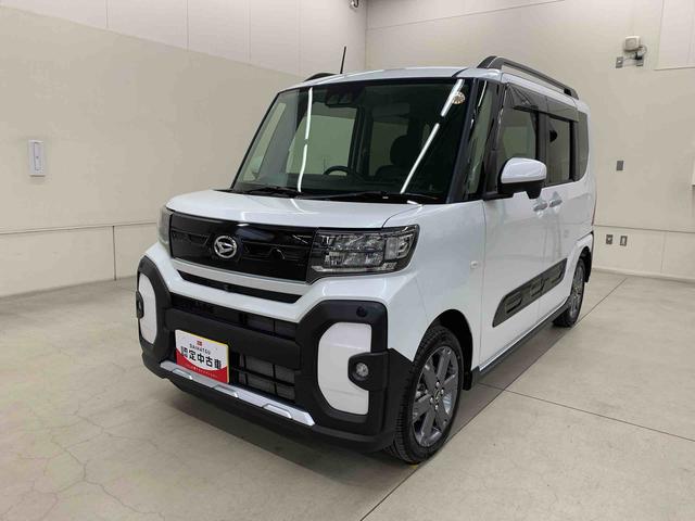 タントファンクロスターボｅｃｏＩＤＯＬ非装着車　４ＷＤ両側電動スライドドア・ＬＥＤヘッドライト・オートライト・オートマチックハイビーム・ディスプレイオーディオ・プッシュスタートボタン・シートヒーター・スマートアシスト・電動格納式ドアミラー（群馬県）の中古車