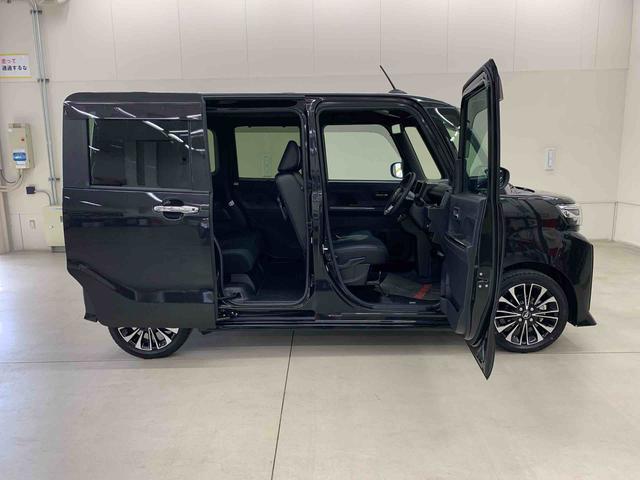 タントカスタムＲＳ　２ＷＤ両側電動スライドドア・ＬＥＤヘッドライト・オートライト・オートマチックハイビーム・プッシュスタートボタン・アイドリングストップ・シートヒーター・電動パーキングブレーキ・スマートアシスト（群馬県）の中古車