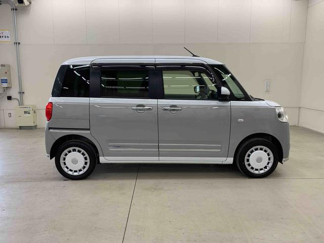 ムーヴキャンバスストライプスＧ　４ＷＤナビ・ＥＴＣ・両側電動スライドドア・ＬＥＤヘッドライト・オートライト・オートマチックハイビーム・プッシュスタートボタン・アイドリングストップ・シートヒーター・電動パーキングブレーキ・スマートアシスト（群馬県）の中古車