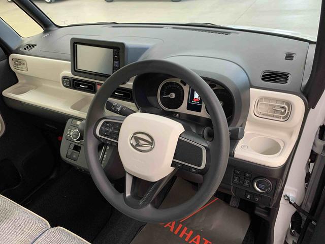 ムーヴキャンバスストライプスＧ　４ＷＤナビ・ＥＴＣ・両側電動スライドドア・ＬＥＤヘッドライト・オートライト・オートマチックハイビーム・プッシュスタートボタン・アイドリングストップ・シートヒーター・電動パーキングブレーキ・スマートアシスト（群馬県）の中古車