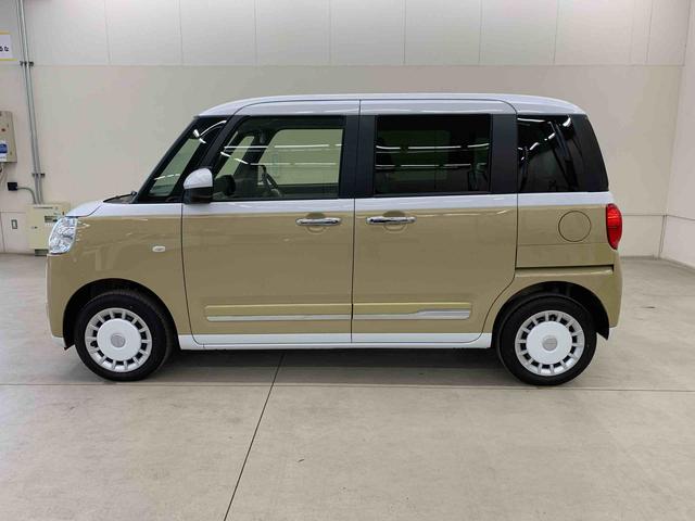 ムーヴキャンバスストライプスG 4WD両側電動スライドドア・LEDヘッドライト・オートライト・オートマチックハイビーム・プッシュスタートボタン・アイドリングストップ・シートヒーター・電動パーキングブレーキ・スマートアシスト(群馬県)の中古車