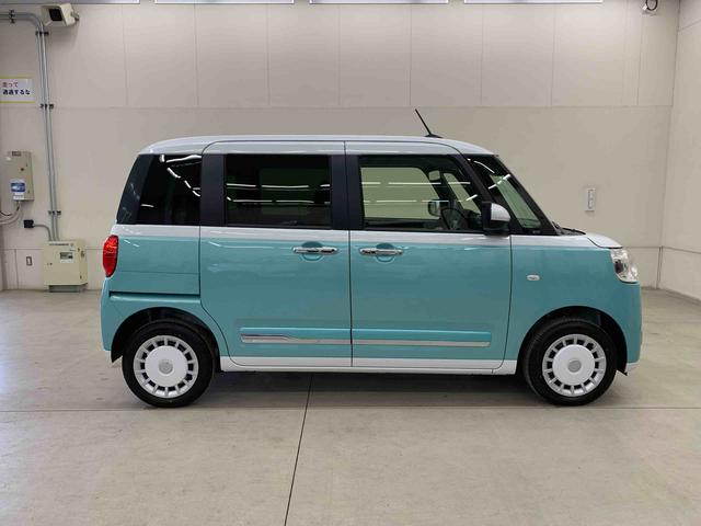 ムーヴキャンバスストライプスＧ　４ＷＤ両側電動スライドドア・ＬＥＤヘッドライト・オートライト・オートマチックハイビーム・プッシュスタートボタン・アイドリングストップ・シートヒーター・電動パーキングブレーキ・スマートアシスト（群馬県）の中古車