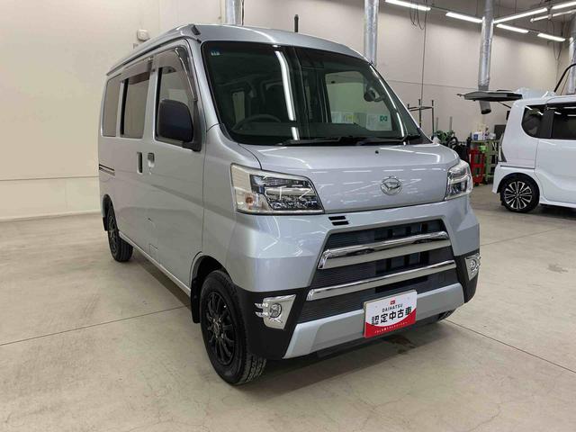 ハイゼットカーゴＤＸ　ＳＡIII　４ＷＤＬＥＤヘッドライト・ナビ・ＥＴＣ・オートライト・オートマチックハイビーム・キーレスエントリー・アイドリングストップ・マニュアルエアコン・スマートアシストＩＩＩ（群馬県）の中古車