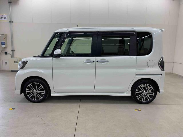 タントカスタムＲＳ　トップエディションＳＡIII　４ＷＤ両側電動スライドドア・ＬＥＤヘッドライト・オートライト・オートマチックハイビーム・プッシュスタートボタン・アイドリングストップ・ＥＴＣ・シートヒーター・オートエアコン・スマートアシスト３（群馬県）の中古車