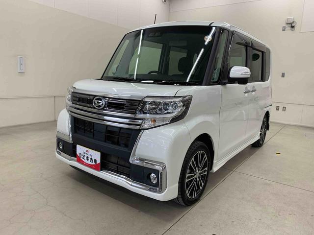 タントカスタムＲＳ　トップエディションＳＡIII　４ＷＤ両側電動スライドドア・ＬＥＤヘッドライト・オートライト・オートマチックハイビーム・プッシュスタートボタン・アイドリングストップ・ＥＴＣ・シートヒーター・オートエアコン・スマートアシスト３（群馬県）の中古車