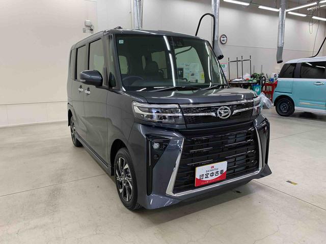 タントカスタムＸ　４ＷＤ両側電動スライドドア・プッシュボタンスタート・アイドリングストップ・ＬＥＤヘッドライト・オートライト・オートエアオン・シートヒーター・バックカメラ・電動パーキングブレーキ・スマートアシスト（群馬県）の中古車